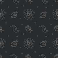 Seamless pattern with ladybugs. Summer ladybugs background vector