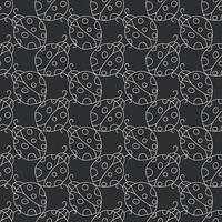 Seamless pattern with ladybugs. Summer ladybugs background vector