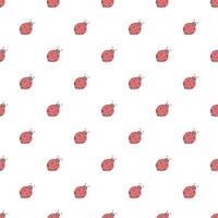 Seamless pattern with ladybugs. Summer ladybugs background vector