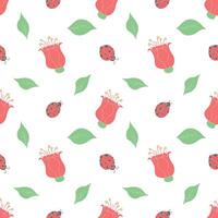 Spring floral pattern. Seamless pattern with flowers vector