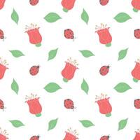 Spring floral pattern. Seamless pattern with flowers vector