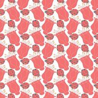 Spring floral pattern. Seamless pattern with flowers vector