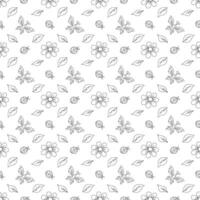 Spring floral pattern. Seamless pattern with flowers vector