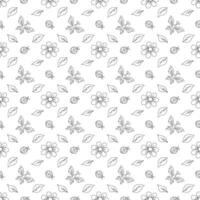 Spring floral pattern. Seamless pattern with flowers vector