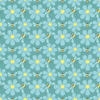 Spring floral pattern. Seamless pattern with flowers vector