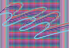 Curve lines with straight lines below, multi color vector for background design.