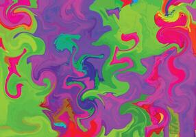 Abstract painting style multi colored brushstroke green red blue pink for background design. vector