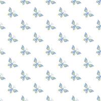 Seamless butterfly pattern. ornament with butterflies. drawn spring illustration vector