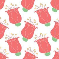 Spring floral pattern. Seamless pattern with flowers vector