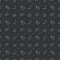 Seamless pattern with ladybugs. Summer ladybugs background vector