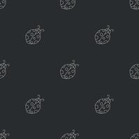 Seamless pattern with ladybugs. Summer ladybugs background vector