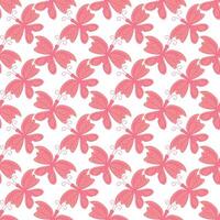 Seamless butterfly pattern. ornament with butterflies. drawn spring illustration vector