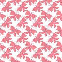 Seamless butterfly pattern. ornament with butterflies. drawn spring illustration vector