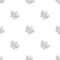 Seamless butterfly pattern. ornament with butterflies. drawn spring illustration vector