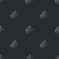 Seamless butterfly pattern. ornament with butterflies. drawn spring illustration vector