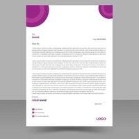 Simple, creative, modern, unique  clean letterhead design template a4 sizes. vector