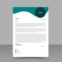 Simple, creative, modern, unique  clean letterhead design template a4 sizes. vector