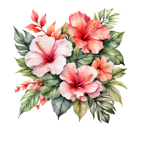 AI generated Watercolor Flower Bouquet png