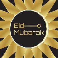 eid Mubarak festival tarjeta vector