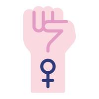 Feminism Icon Illustration for web, app, infographic, etc vector