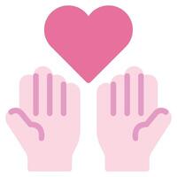 Compassion Icon Illustration for web, app, infographic, etc vector