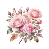 AI generated Watercolor Flower Bouquet png