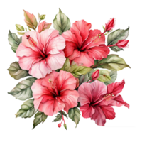 ai generato acquerello fiore mazzo png