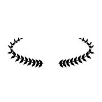 laurel wreath symbol icon vector illustration graphic design