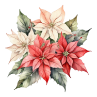 ai generado acuarela flor ramo de flores png