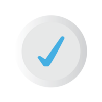 Green color check mark icon png