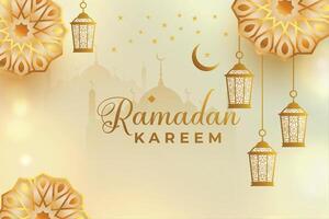 Eid mubarak with text and color background vector