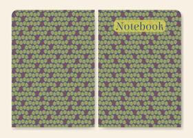 Notebook with springtime pattern. Cover page design aesthetic easter artwork illustration. vector