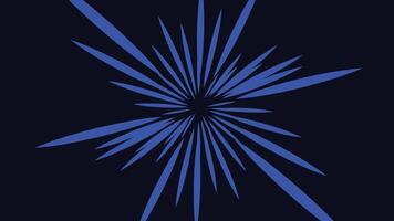 Abstract beam spiral vortex dark blue background. vector