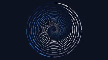 Abstarct spiral round vortex style creative data center background in dark blue color. This minimalist background can be used as a banner or wallpaper.It also can be presented as urgency. vector