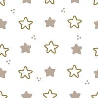 sin costura modelo con dibujos animados estrellas. vistoso vector plano estilo para niños. espacio. mano dibujo. bebé diseño para tela, imprimir, envoltura, textil