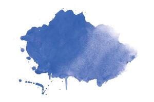 watercolor stain texture in blue color design vector