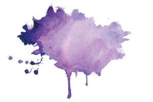abstract purple watercolor stain texture background design vector