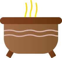 Hot Tub Flat Gradient  Icon vector