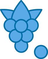 Boysenberries Filled Blue  Icon vector