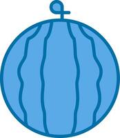 Watermelon Filled Blue  Icon vector