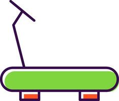 Treadmill Filled  Icon vector