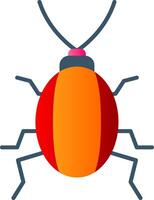 cucaracha plano degradado icono vector