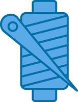 Thread Filled Blue  Icon vector