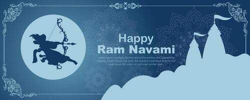 contento RAM navami cultural bandera hindú festival vertical enviar deseos celebracion tarjeta RAM navami celebracion antecedentes y amarillo antecedentes indio hinduismo festival social medios de comunicación bandera vector