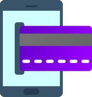 Online Payment Flat Gradient  Icon vector