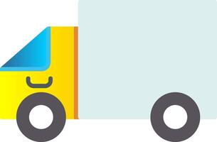 Delivery Truck Flat Gradient  Icon vector