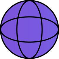 Globe Line Filled Gradient  Icon vector