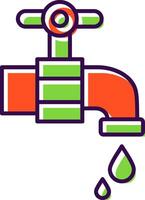 Faucet Filled  Icon vector