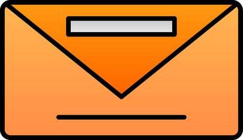 Envelope Line Filled Gradient  Icon vector