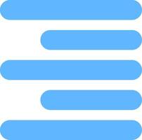 Horizontal Right Align Flat Gradient  Icon vector